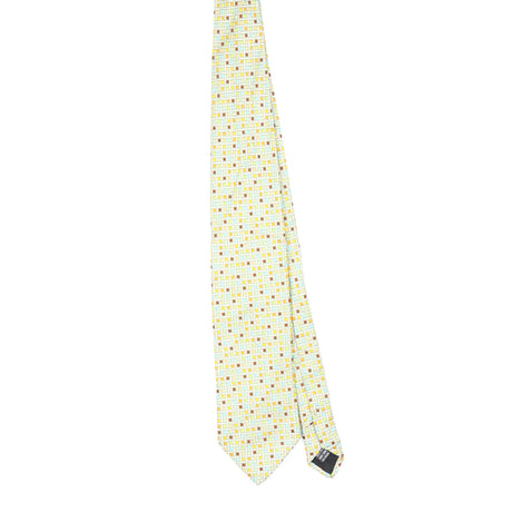 Front Front of Vintage 1990's Squares Geometric Patterned Tie