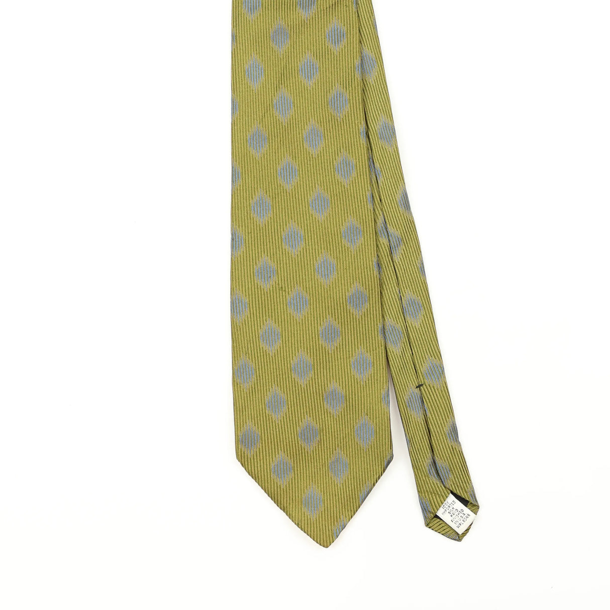 Front Front Detail of Vintage 1990's U.S. Polo Assn. Geometric Patterned Tie