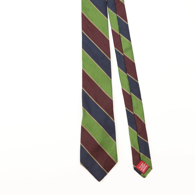 Front Detail of Vintage Penguin Striped Patterned Tie