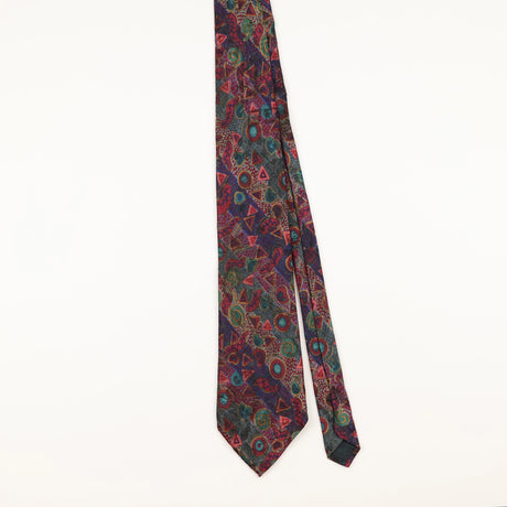 Front of Vintage 1990's Abstract Patterned Tie
