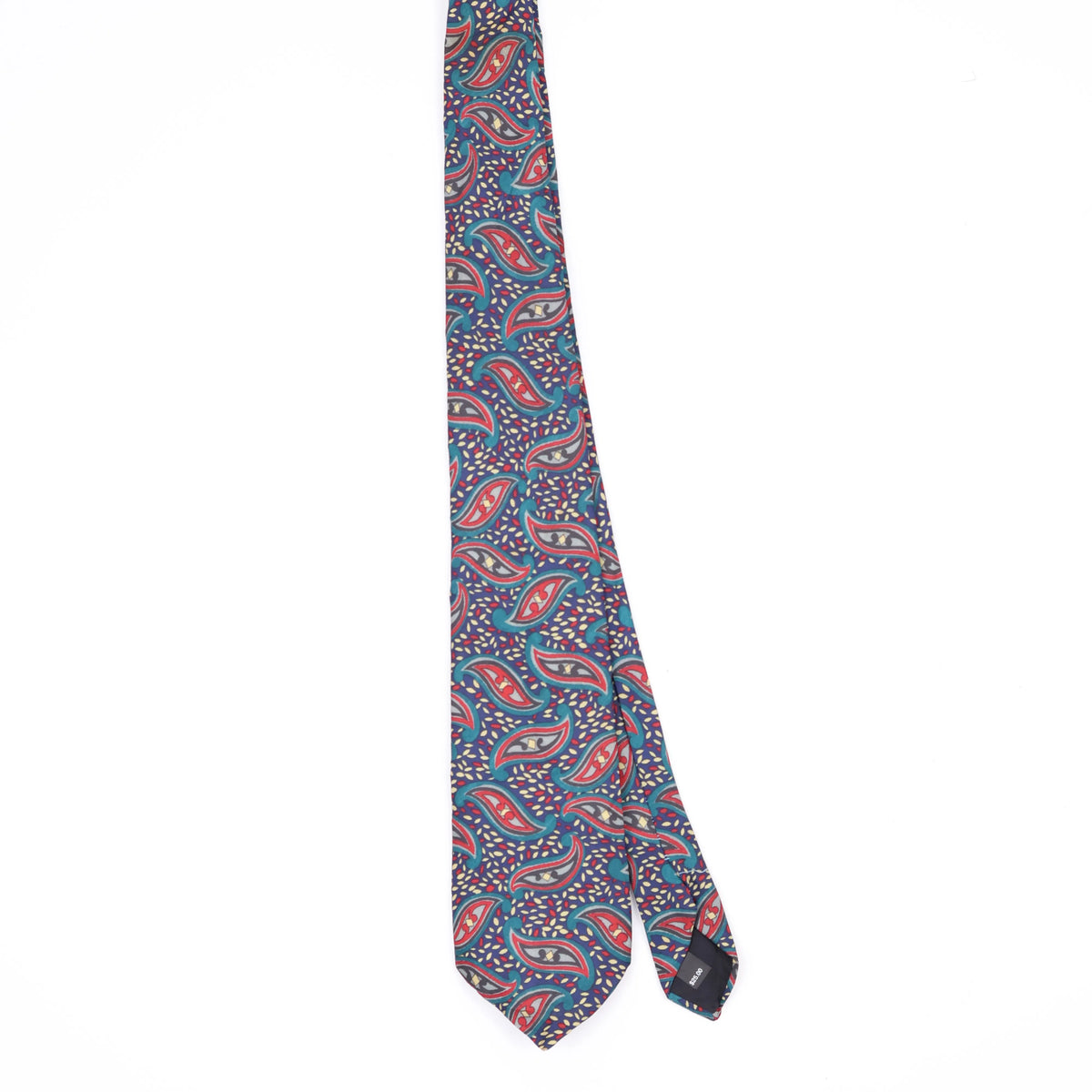 Front Front of Vintage 1990's Paisley Patterned Tie