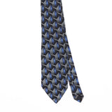 Front Front Detail of Vintage 1990's Geometric Patterned Tie