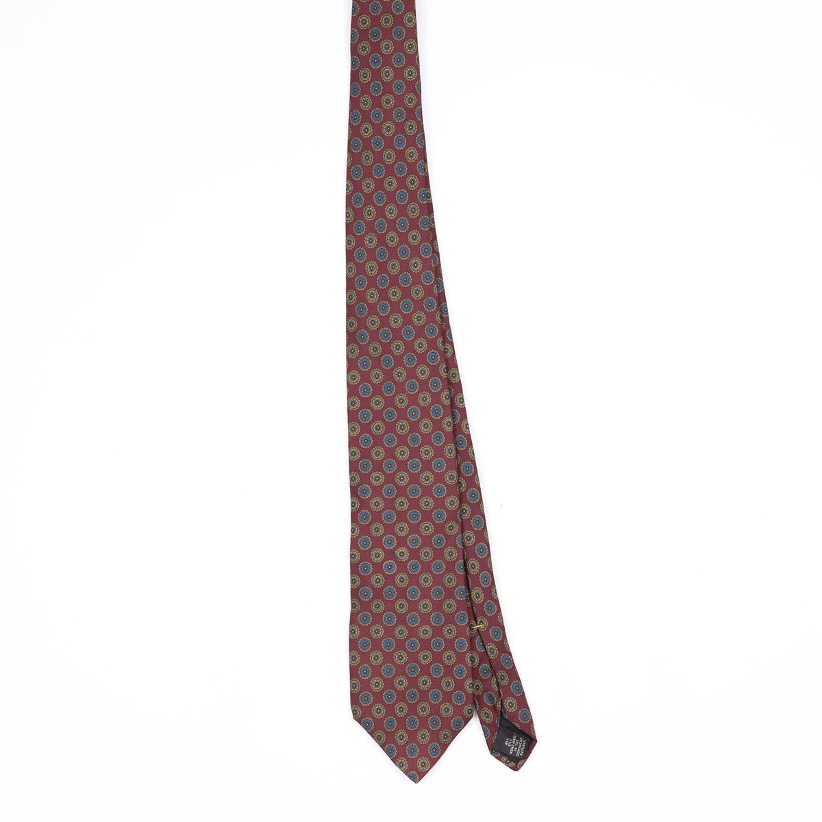 Front Front of Vintage Van Heusen Foulard Geometric Patterned Tie