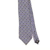 Front Detail of Vintage 1990's Paco Rabanne Geometric Patterned Tie