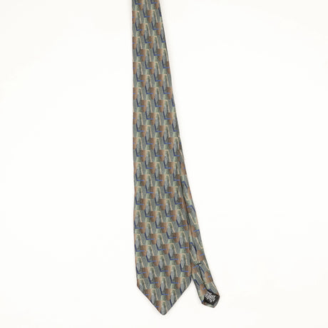 Front Front of Vintage 1990's Stafford Geometric Patterned Tie