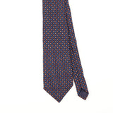 Front Detail of Vintage 1980's Harrods Paisley Patterned Tie
