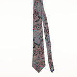 Front of Vintage Damon Paisley Patterned Tie