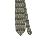 Front Front Detail of Vintage 1990's Haggar Geometric Patterned Tie