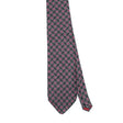 Front Front Detail of Vintage 1990's Foulard Geometric Patterned Tie