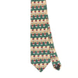 Front Front Detail of Vintage 1990's Geometric Patterned Tie