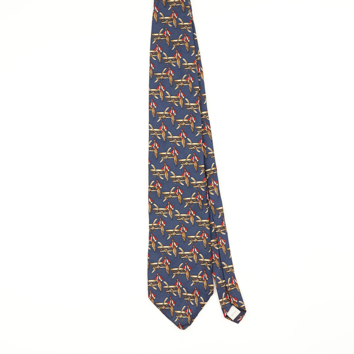Front Front of Vintage 1990's Van Heusen Pilot Geometric Patterned Tie