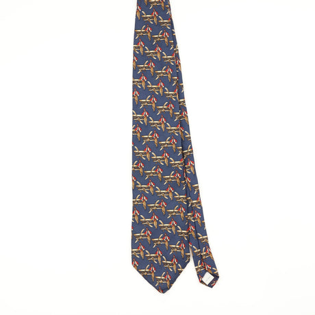 Front Front of Vintage 1990's Van Heusen Pilot Geometric Patterned Tie