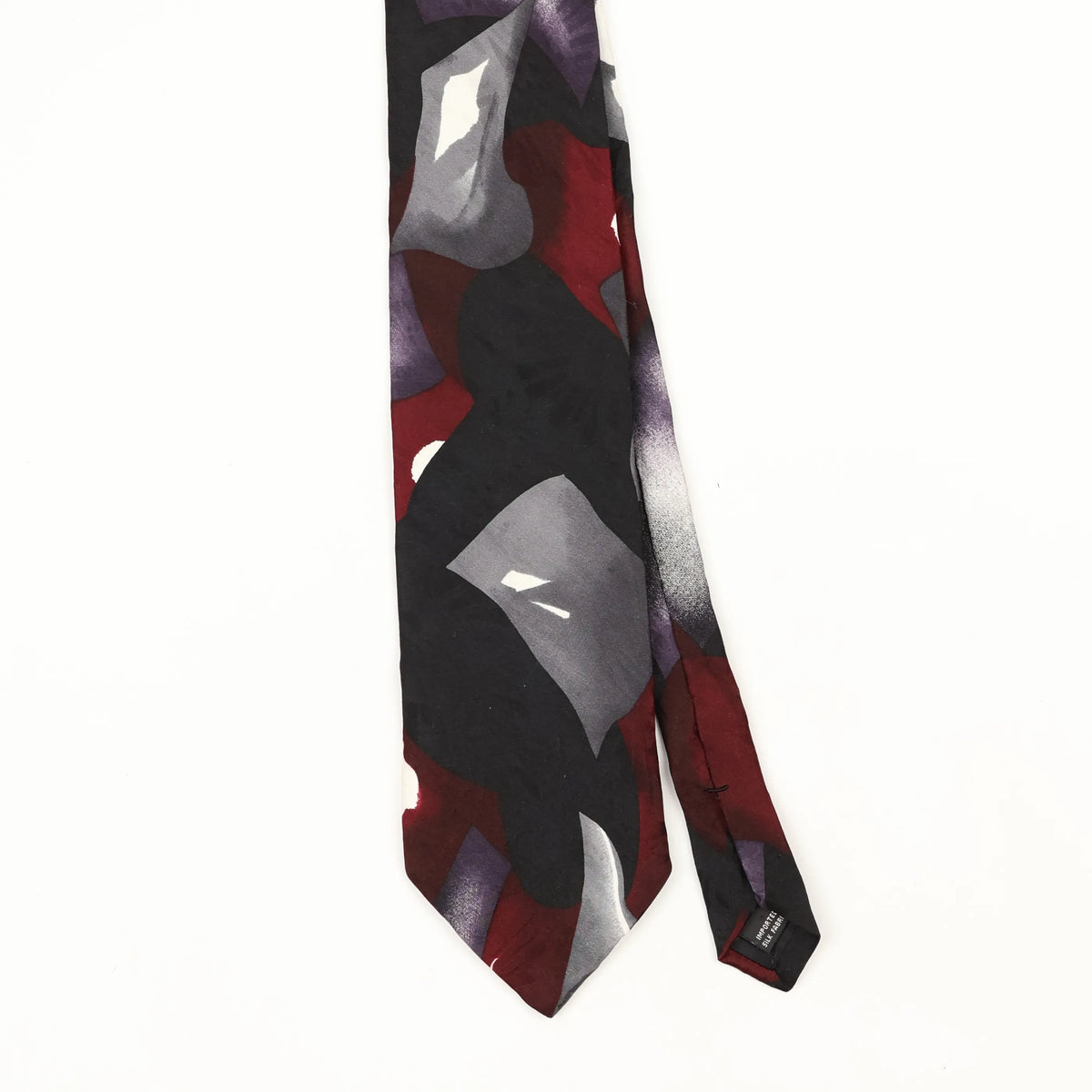 Front Front Detail of Vintage 1990's Abstract Patterned Tie