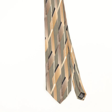 Front Front Detail of Vintage 1990's Murano Abstract Patterned Tie