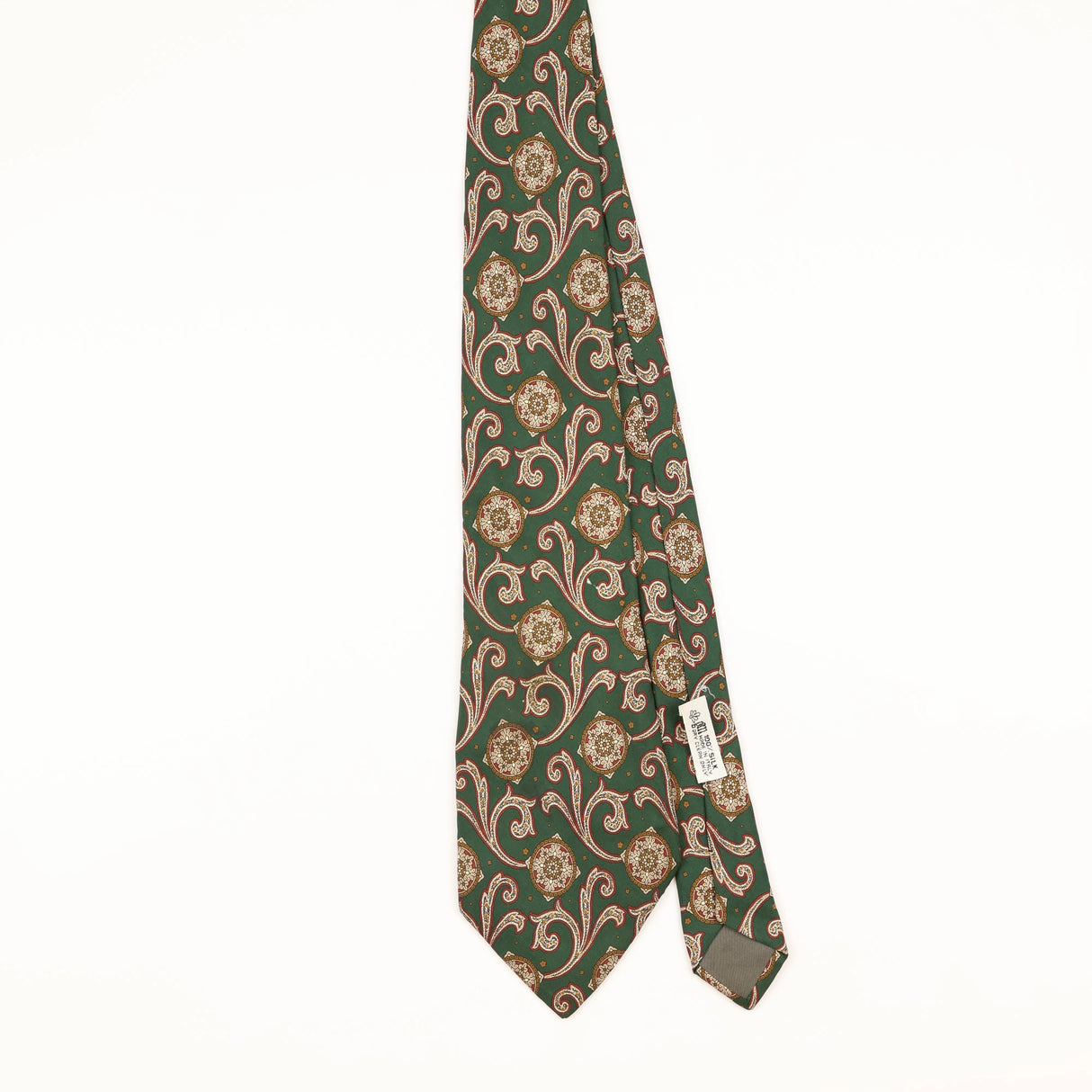 Front of Vintage 1990's Trussardi Geometric Patterned Tie