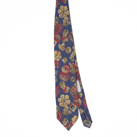 Front Front of Vintage 1990's Geoffrey Beene Abstract Patterned Tie
