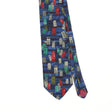 Front Front Detail of Vintage 1990's Windows Geometric Patterned Tie