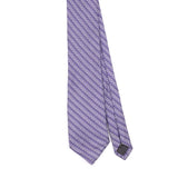 Front Front Detail of Vintage 1990's Bruno Piattelli Geometric Patterned Tie