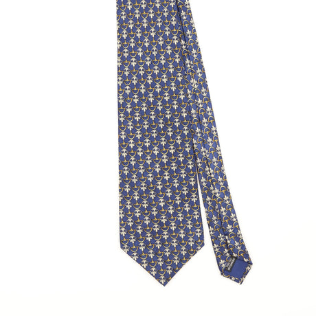 Front Detail of Vintage 1990's Geometric Patterned Tie