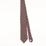Front of Vintage 1990's Kuppenheimer Geometric Patterned Tie