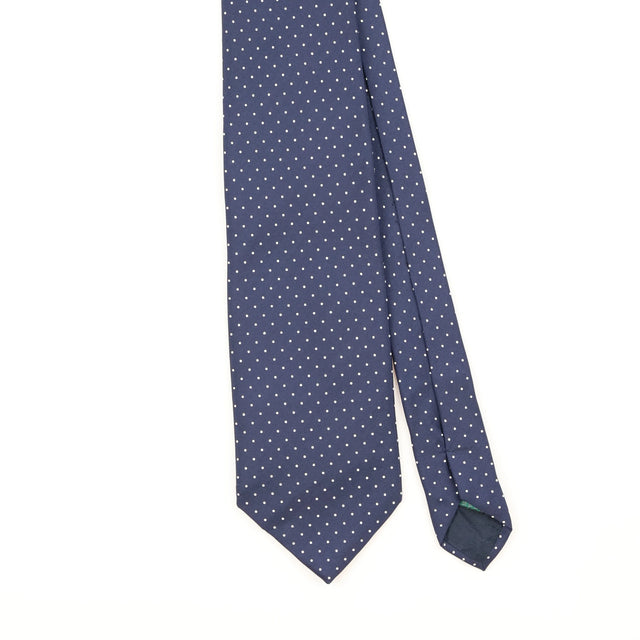 Front Detail of Vintage 1990's Polka Dot Patterned Tie