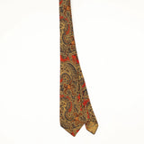 Front Front of Vintage 1960's Paisley Patterned Tie