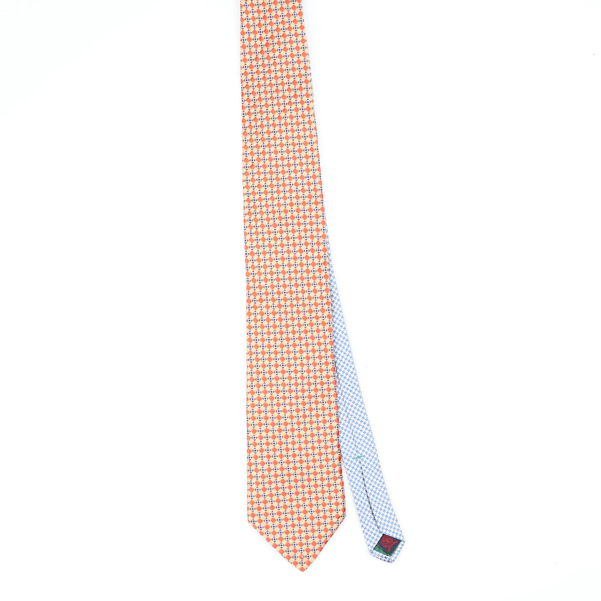 Front Front of Vintage 1990's Tommy Hilfiger Foulard Geometric Patterned Tie