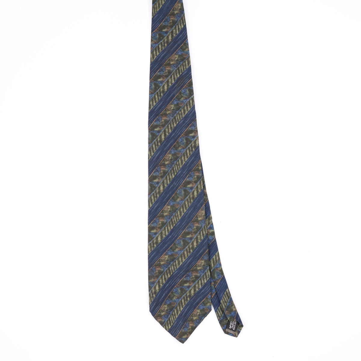 Front Front of Vintage 1990's Croft & Barrow Striped Patterned Tie