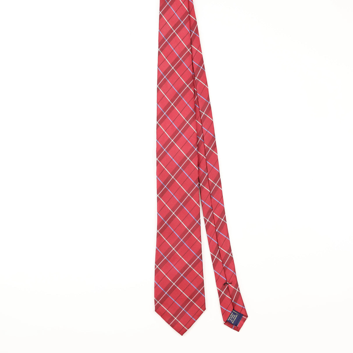 Front of Vintage U.S. Polo Assn. Plaids & Checks Patterned Tie
