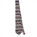 Front Front of Vintage 1990's Halston Paisley Patterned Tie