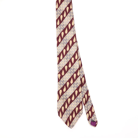 Front of Vintage 1990's Striped Patterned Tie