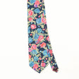 Front Front Detail of Vintage 1990's Tango Floral Patterned Tie