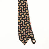 Front Front Detail of Vintage 1990's Geometric Patterned Tie
