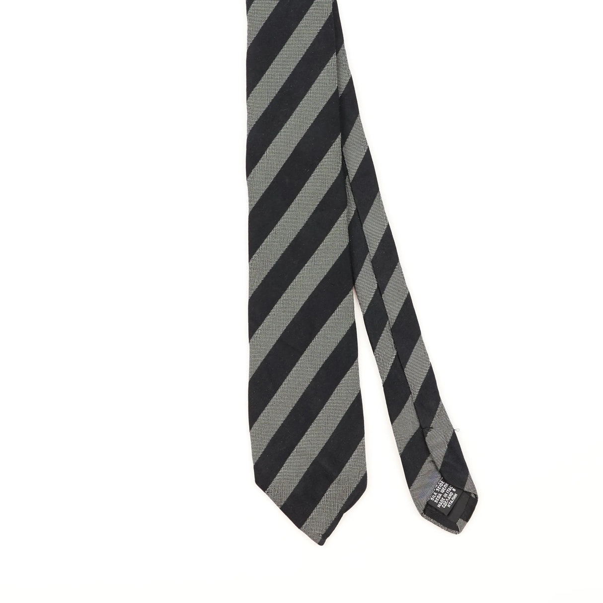Front Detail of Vintage Hugo Boss Striped Patterned Tie