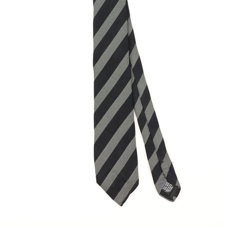 Front Detail of Vintage Hugo Boss Striped Patterned Tie