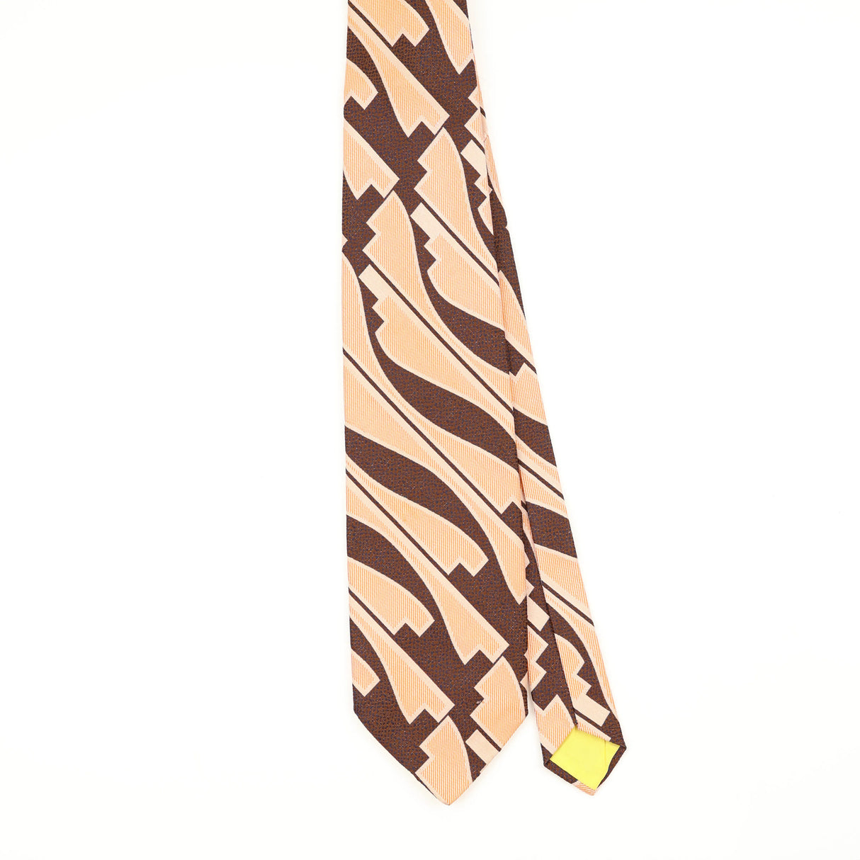 Front Front of Vintage 1970's U.S. Polo Assn. Geometric Patterned Tie