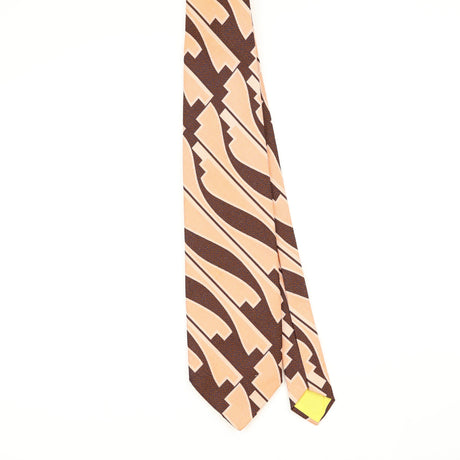 Front Front of Vintage 1970's U.S. Polo Assn. Geometric Patterned Tie