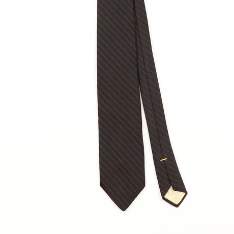 Front Detail of Vintage 1980's Don Loper Striped Patterned Tie
