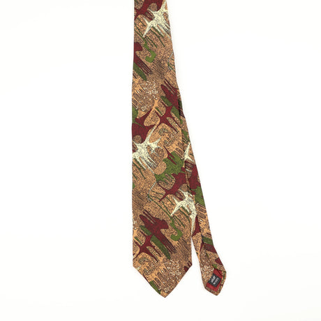 Front of Vintage 1990's Abstract Patterned Tie