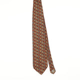 Front of Vintage 1990's Calvin Klein Geometric Patterned Tie