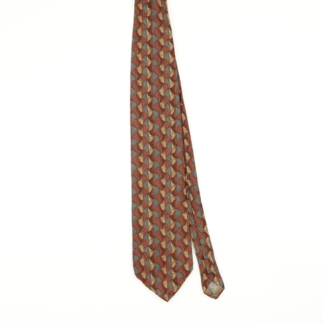 Front of Vintage 1990's Calvin Klein Geometric Patterned Tie