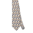 Front Front Detail of Vintage 1990's Zylos Geometric Patterned Tie