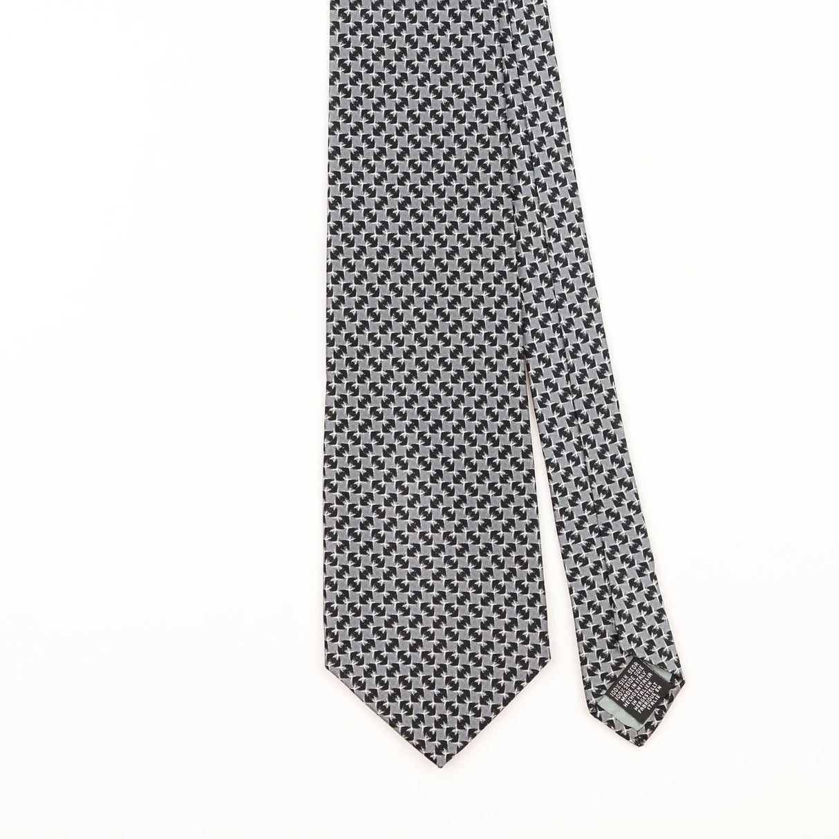 Front Detail of Vintage 1990's Tie Rack Charleston Geometric Patterned Tie