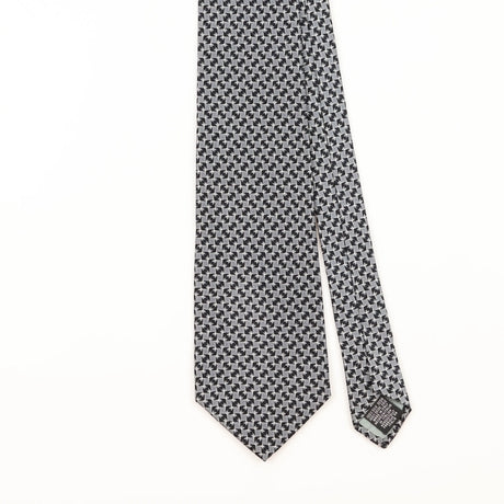 Front Detail of Vintage 1990's Tie Rack Charleston Geometric Patterned Tie