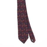 Front Front Detail of Vintage 1990's Tie Rack Charleston Abstract Patterned Tie