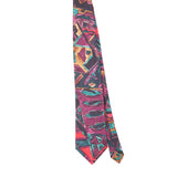 Front Front of Vintage 1990's Abstract Patterned Tie