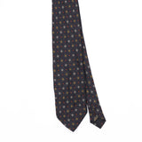 Front Front Detail of Vintage 1990's Square Geometric Patterned Tie