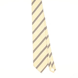 Front of Vintage 1990's Trussardi Striped Patterned Tie