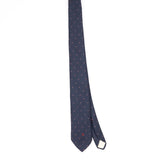Front Front of Vintage 1990's Christian Dior Foulard Geometric Patterned Tie
