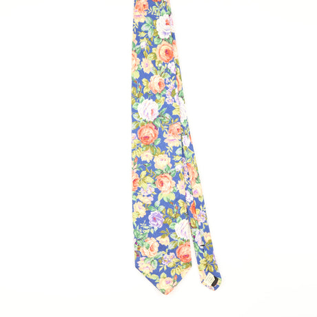Front of Vintage 1980's Floral Patterned Tie